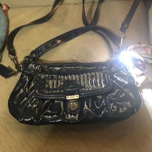 Patent leather Coach handbag